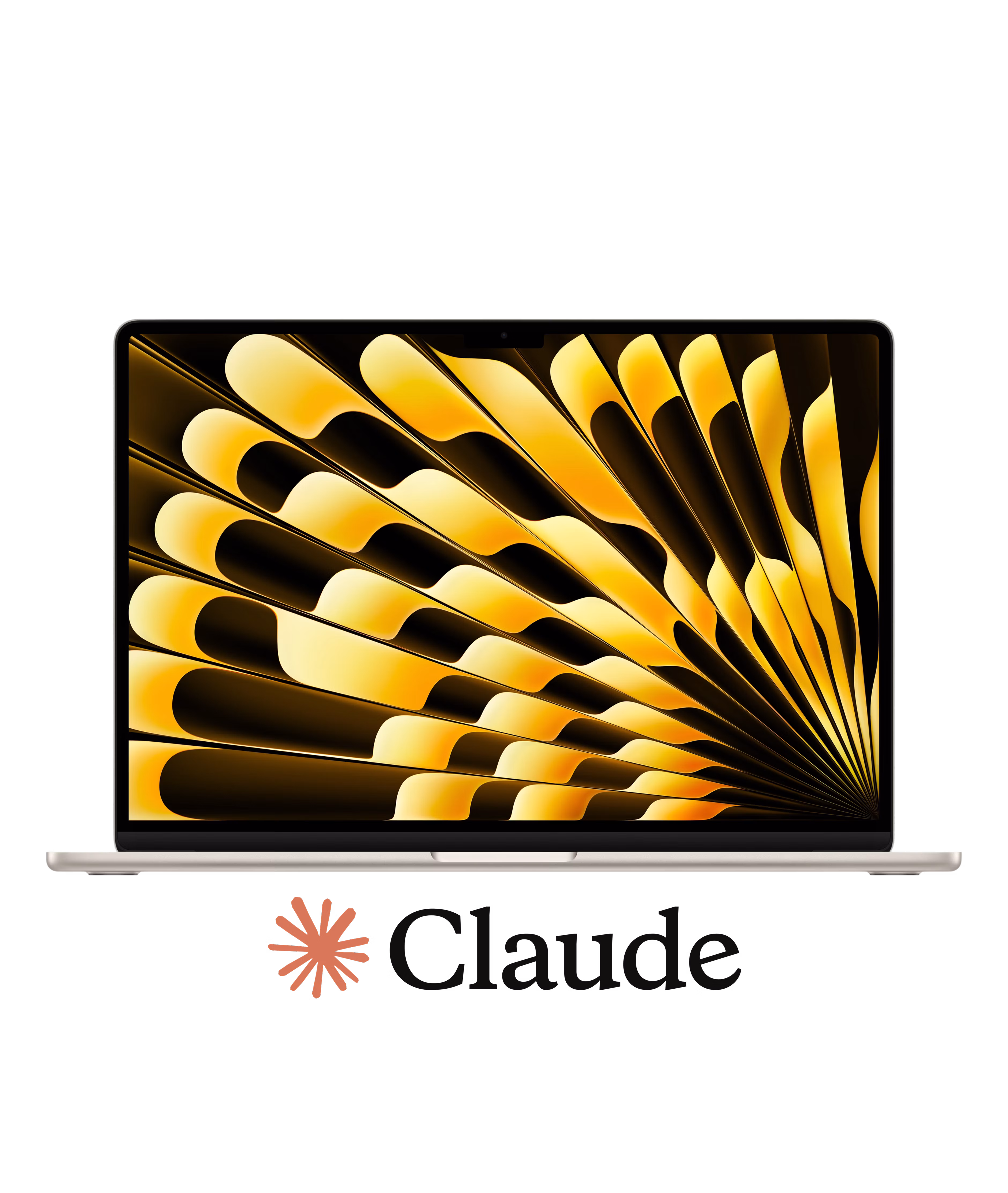Apple MacBook Air 15-inch (2026) M5 with 1 year of Claude Pro 10-core CPU 10-core GPU 16-core Neural Engine 16GB unified memory 1TB SSD Starlight
