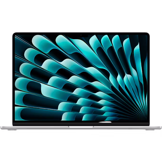 Apple MacBook Air 15-inch (2025) M4 chip with 10-core CPU 10-core GPU and 16-core Neural Engine 16GB unified memory 512GB SSD Silver
