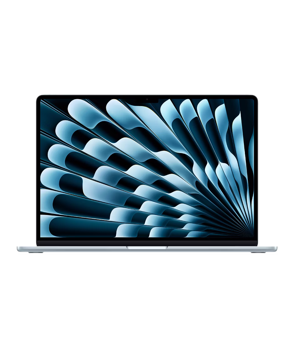 Apple MacBook Air 15-inch (2025) M4 chip with 10-core CPU 10-core GPU and 16-core Neural Engine 16GB unified memory 512GB SSD Sky Blue