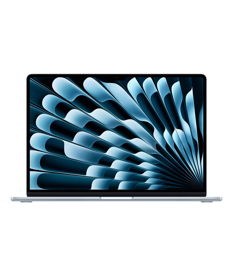 Apple MacBook Air 15-inch (2025) M4 chip with 10-core CPU 10-core GPU and 16-core Neural Engine 16GB unified memory 256GB SSD Sky Blue