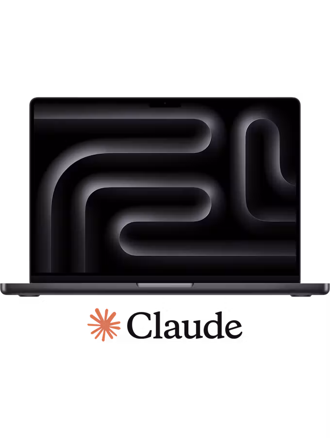 Apple MacBook Pro 14-inch (2026) M5 Pro with 1 year of Claude Pro 15-core CPU 16-core GPU 16-core Neural Engine 24GB unified memory 2TB SSD Space Black