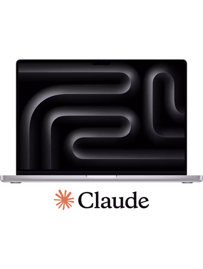Apple MacBook Pro 16-inch (2026) M5 Pro with 1 year of Claude Pro 18-core CPU 20-core GPU 16-core Neural Engine 24GB unified memory 1TB SSD Silver