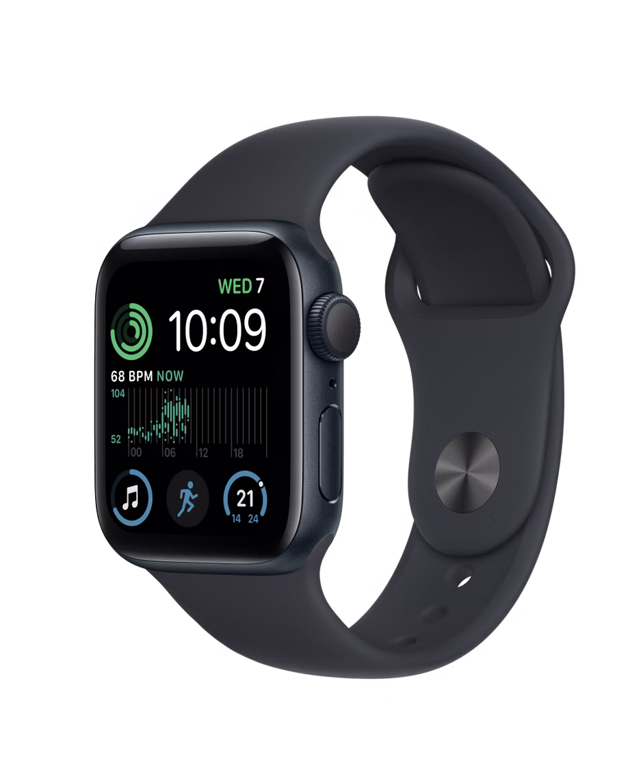 Apple Watch SE (2022) GPS 40mm Midnight Aluminium Case with Midnight Regular Sport Band