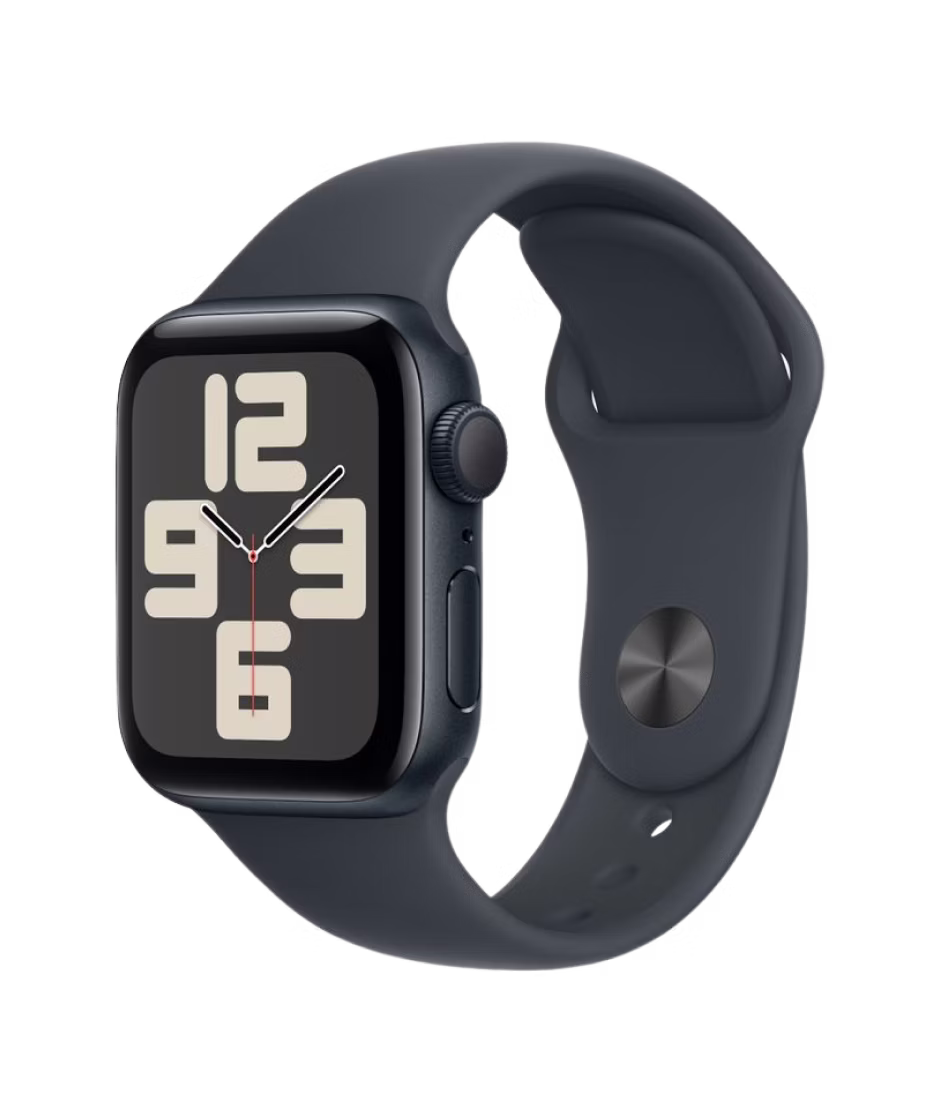 Apple Watch SE (2024) GPS 40mm Midnight Aluminium Case with Midnight S/M Sport Band