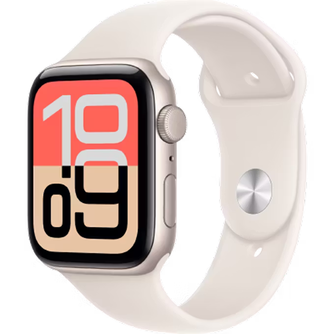 Apple Watch SE 3 GPS 44mm Starlight Aluminium Case with Starlight Sport Band M/L