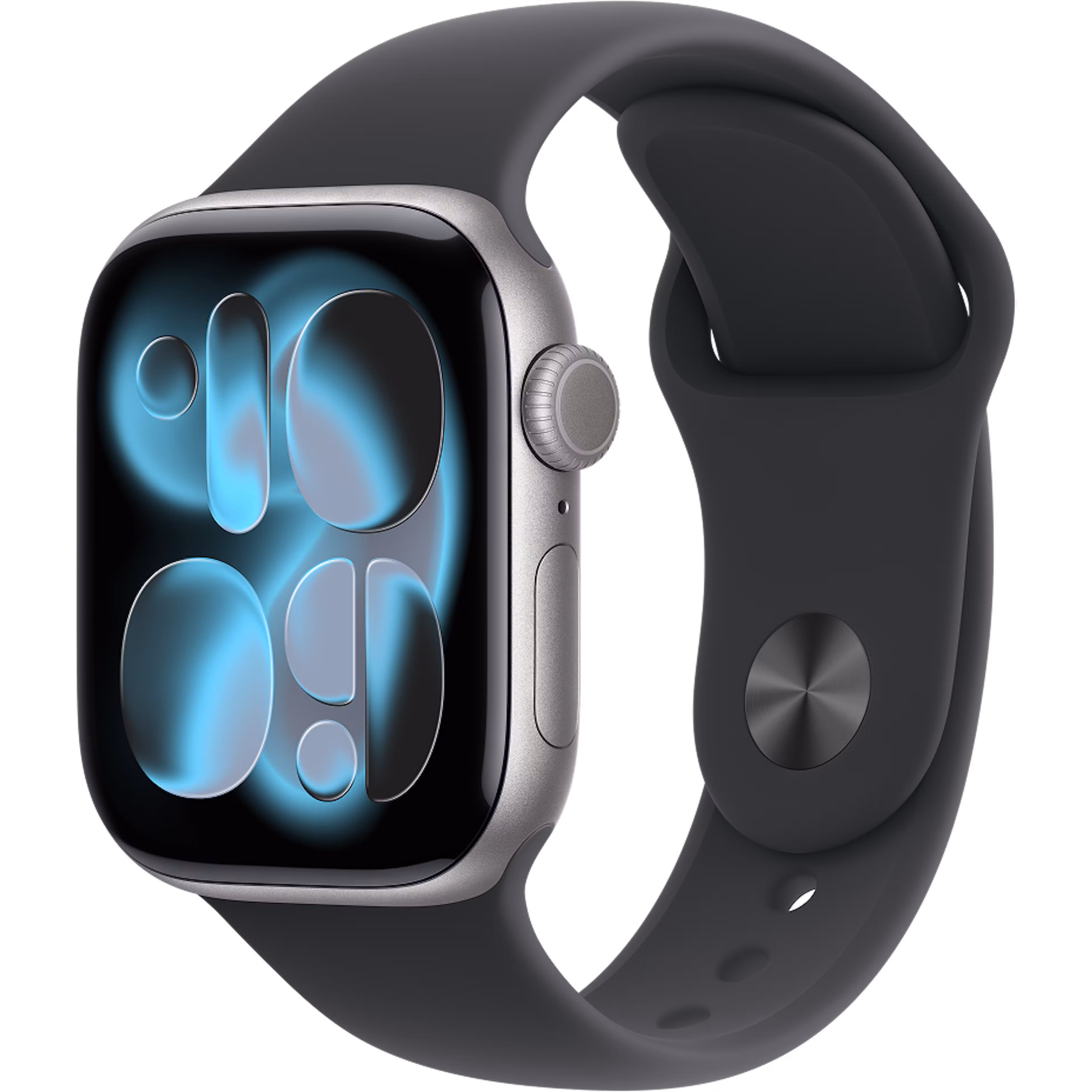 Apple Watch Series 11 GPS + Cellular 42mm Space Grey Aluminium Case with Black Sport Band S/M