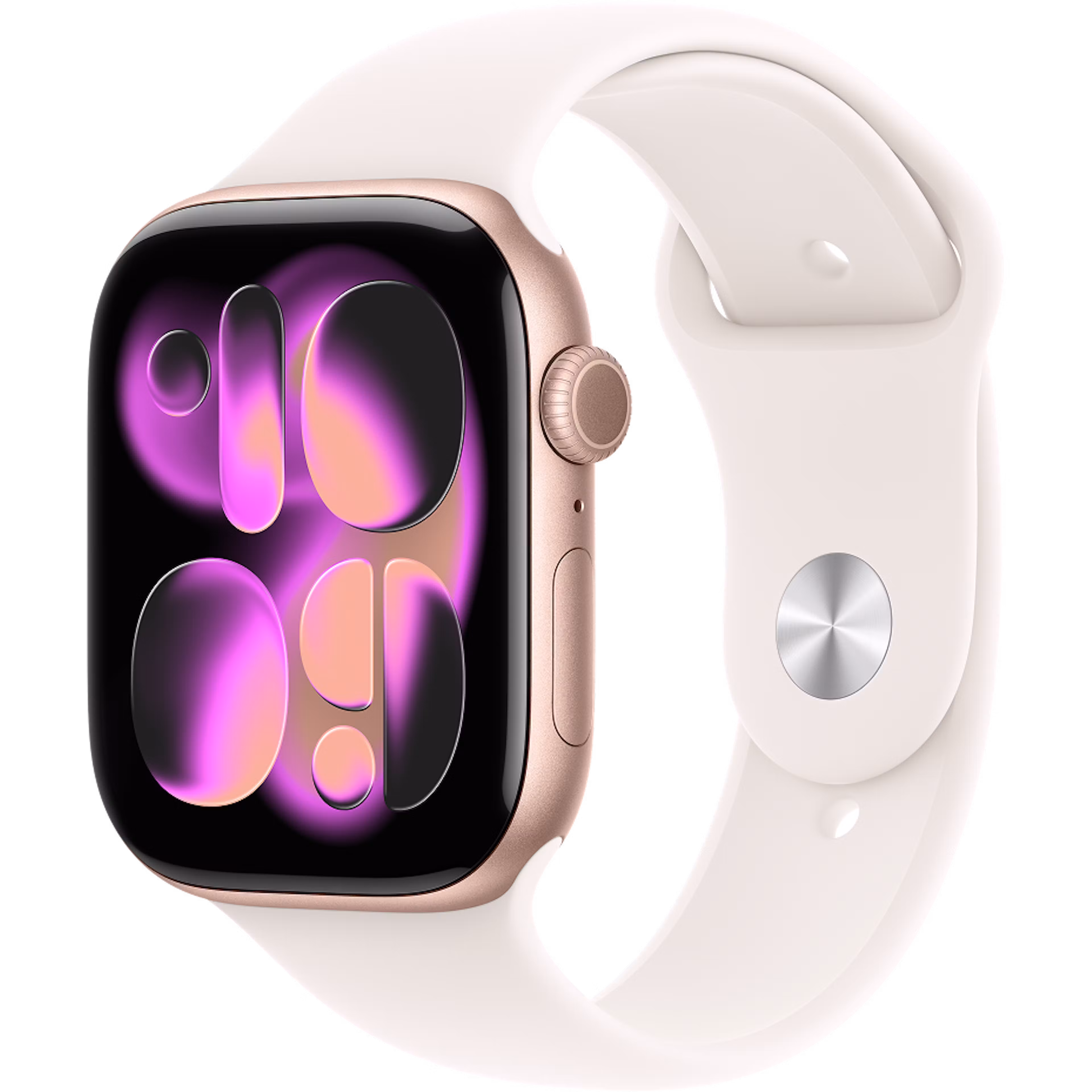 Apple Watch Series 11 GPS 46mm Rose Gold Aluminium Case with Light Blush Sport Band M/L