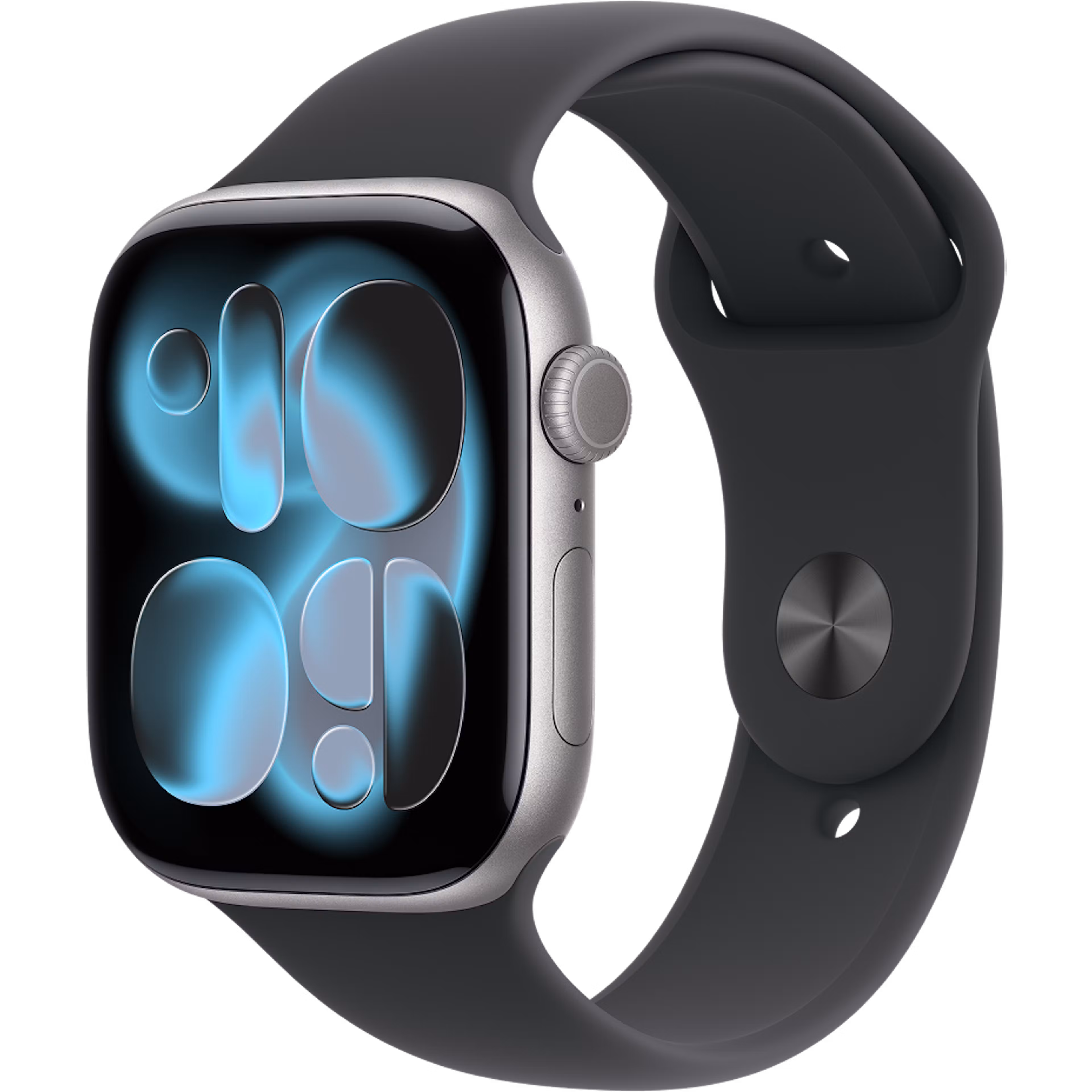 Apple Watch Series 11 GPS + Cellular 46mm Space Grey Aluminium Case with Black Sport Band M/L
