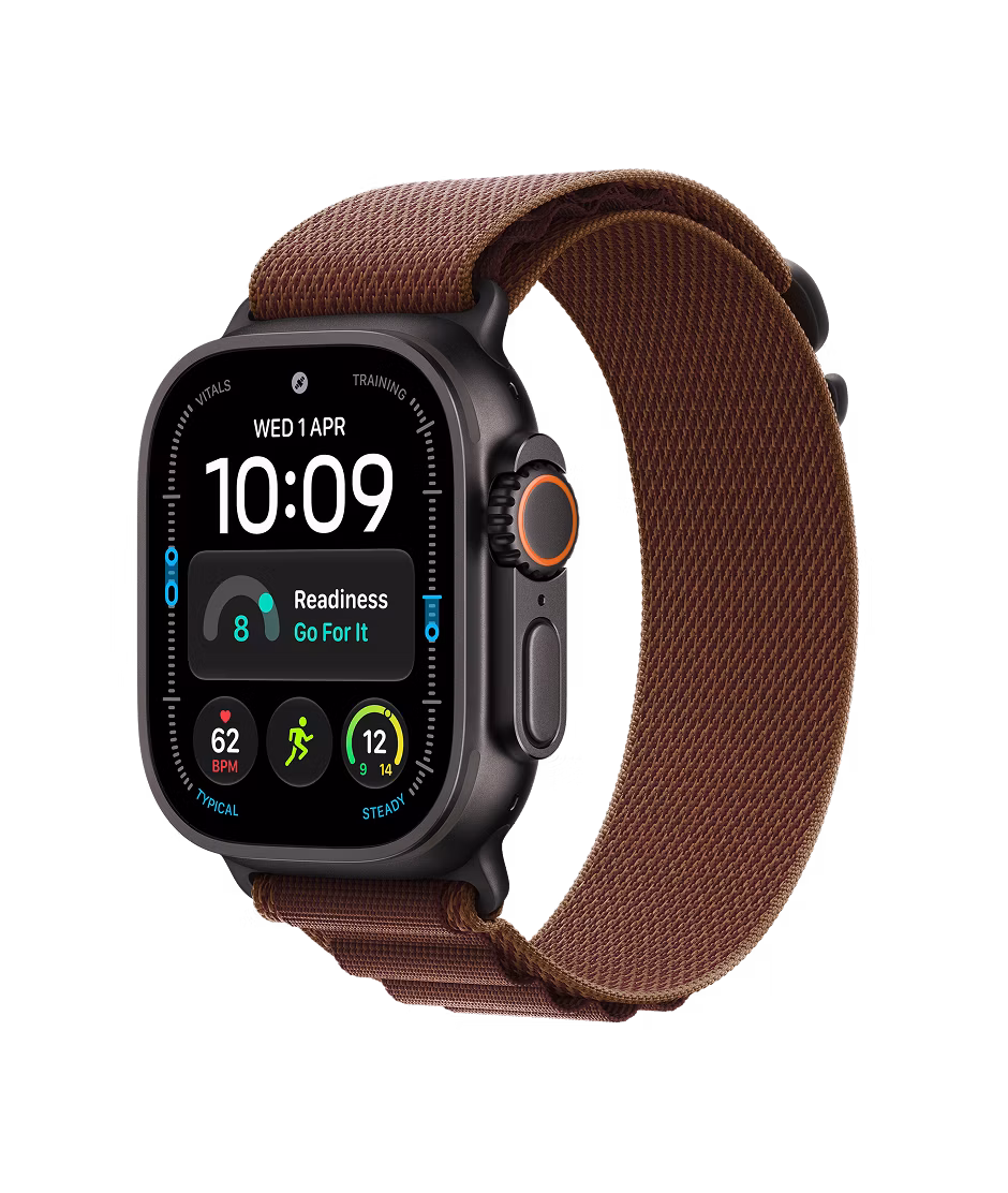 Apple Watch Ultra 4 GPS + Cellular 49mm Black Titanium case with Burgundy Alpine Loop M