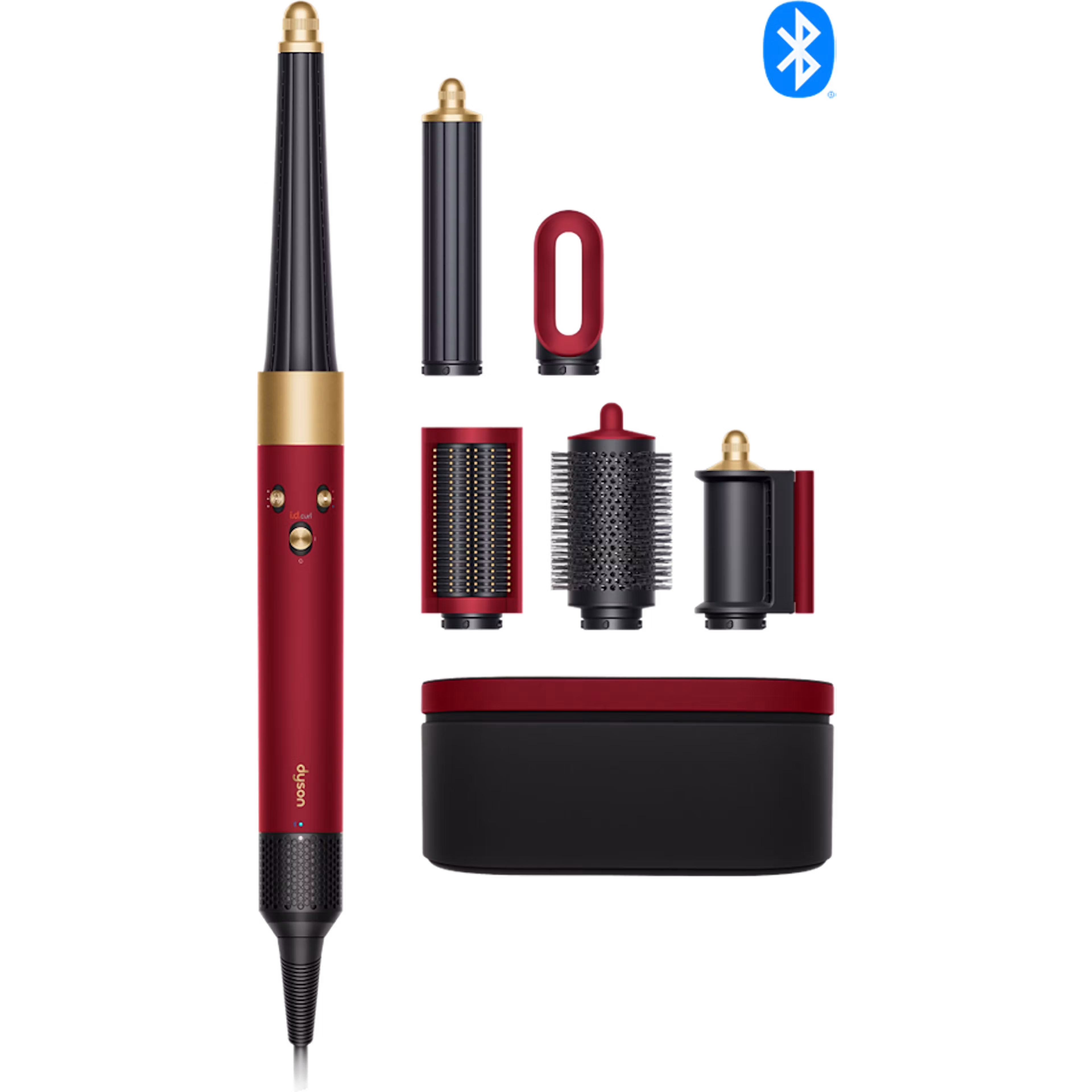 Dyson Airwrap i.d.™ multi-styler and dryer - Straight+Wavy Red Velvet/Gold