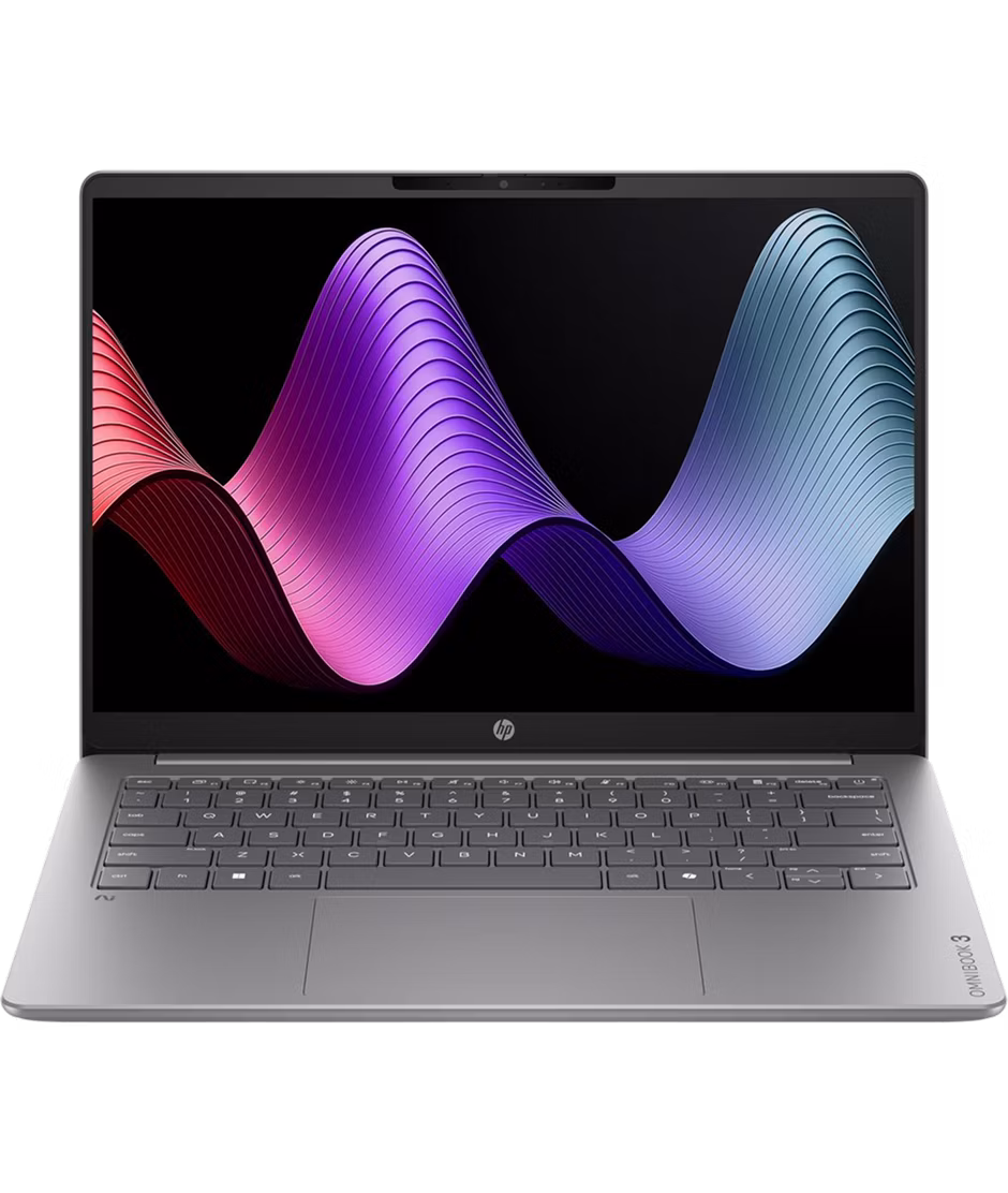 HP OmniBook 3 Next Gen AI (2026) 14" Snapdragon X X1-26-100 Integrated Qualcomm Adreno GPU 16GB memory 256GB SSD Nouvelle Silver