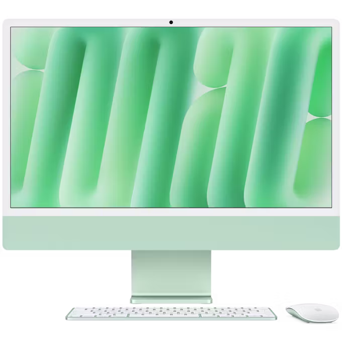 Apple iMac 24-inch (2024) M4 10-Core CPU 10-Core GPU 16GB Memory Gigabit Ethernet 512GB Storage Green
