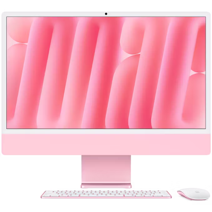 Apple iMac 24-inch (2024) M4 8-Core CPU 8-Core GPU 16GB Memory 256GB Storage Pink