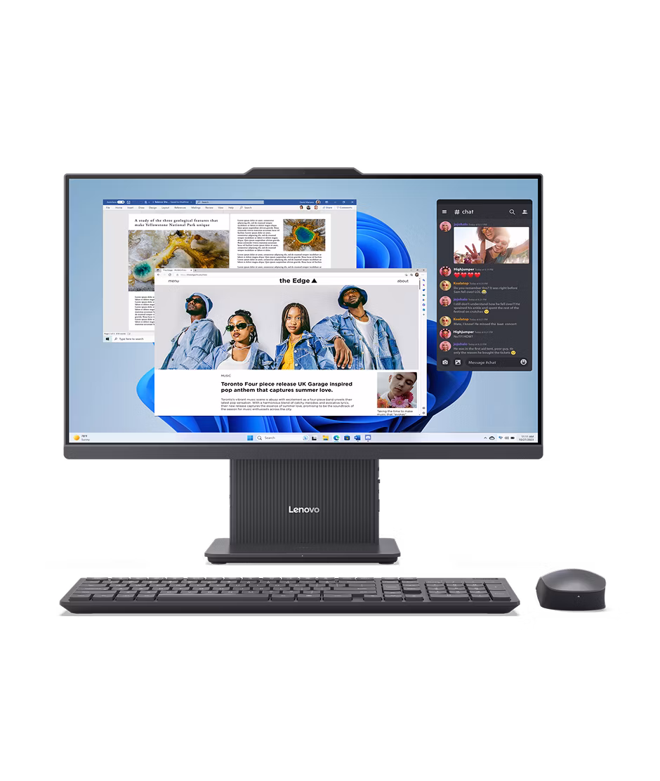 Lenovo IdeaCentre AIO 24ARR9 (2025) 23.8" FHD AMD Ryzen 5 7533HS Integrated AMD Radeon 660M 16GB memory 512GB SSD Luna Grey