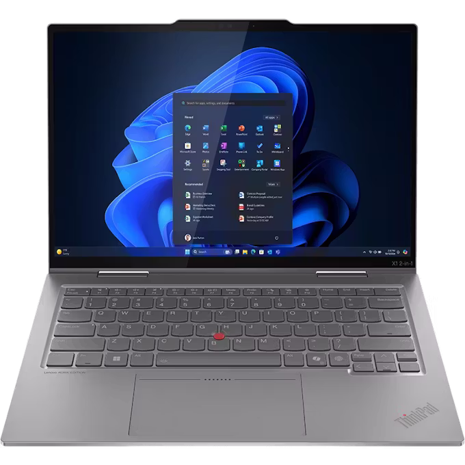Lenovo ThinkPad X1 2-in-1 Gen 10 Aura Edition 14" 2.8K OLED Touchscreen Windows 11 Pro Intel Core Ultra 7 258V Integrated Intel Arc Graphics 140V 32GB memory 1TB SSD Luna Grey