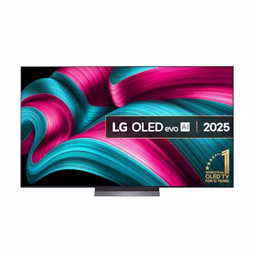 77 inch LG OLED evo AI C5 4K Smart TV 2025, Dark Titan Silver