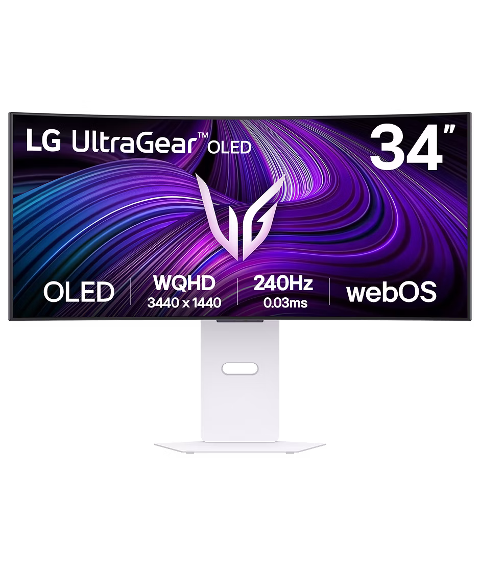 34" LG UltraGear™ OLED Gaming Monitor, 240Hz Refresh Rate, 0.03ms (GtG) Response Time, White