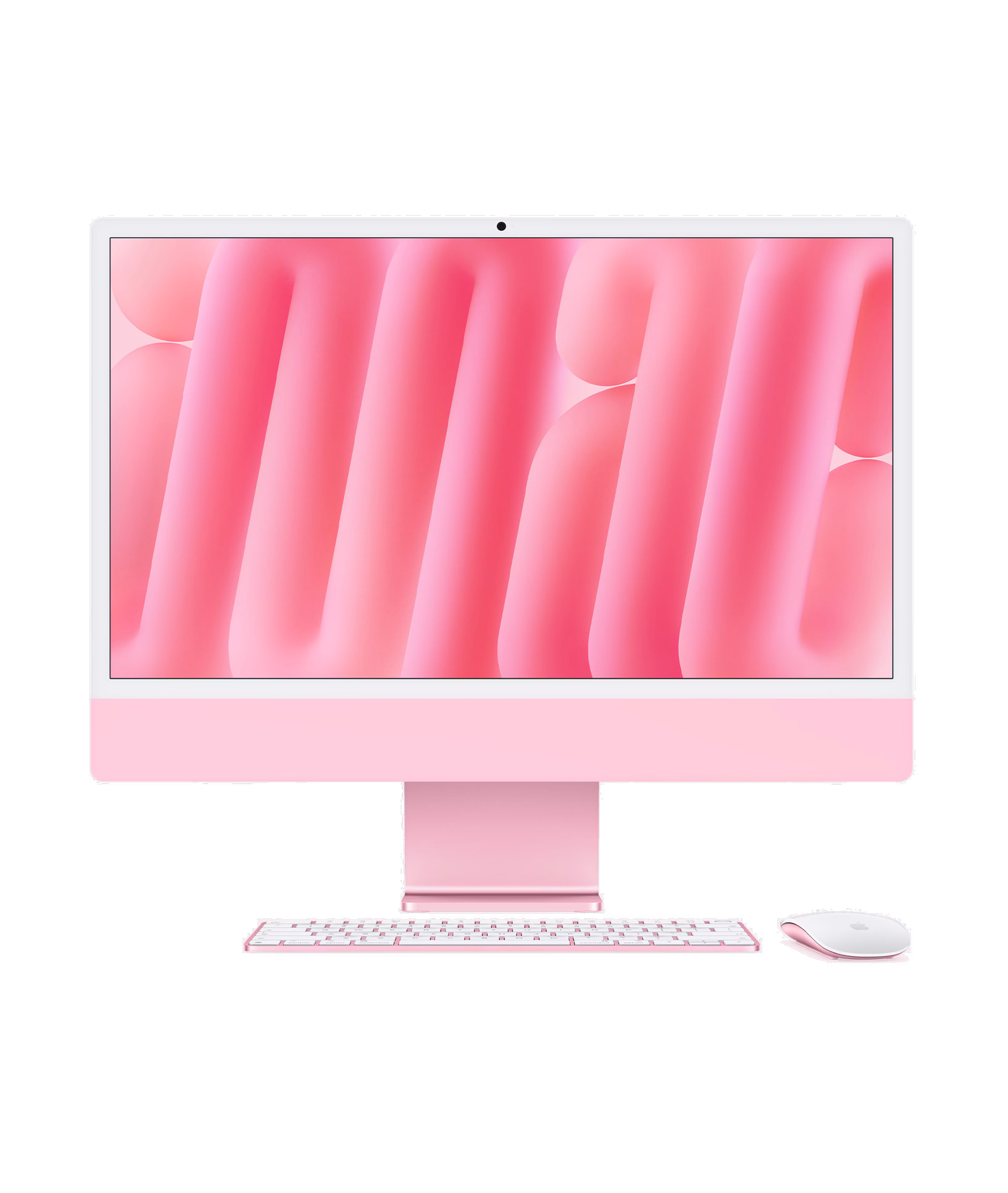 Apple iMac (2026) M6 chip with 4 Thunderbolt ports 12-core CPU 12-core GPU Dual 16-core Neural Engine 24GB unified memory 512GB SSD Pink