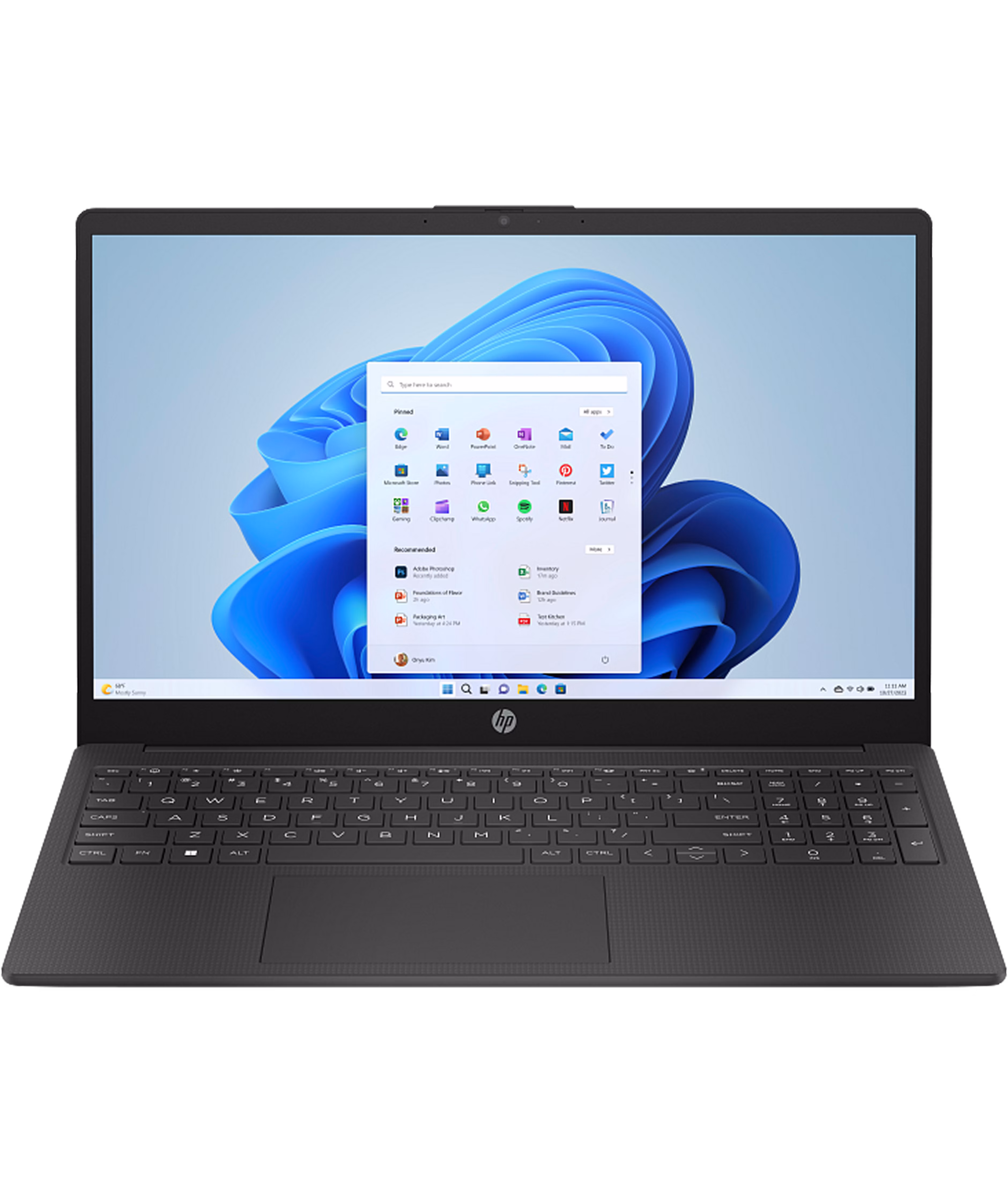 HP Laptop 15-fc1004na 15.6" Windows 11 Home AMD Ryzen 5 7520U AMD Radeon 610M Graphics 8GB memory 512GB storage Jet Black