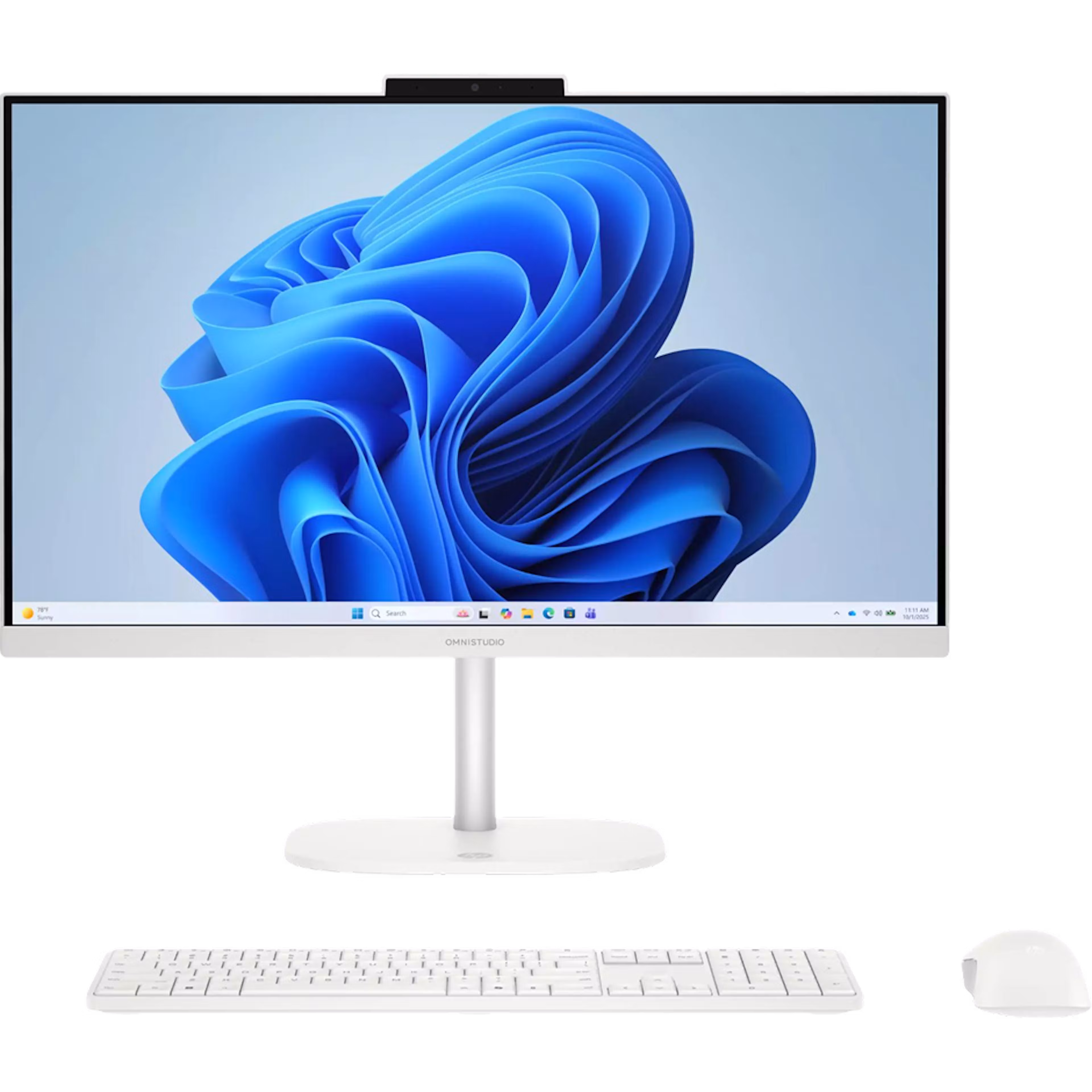 HP OmniStudio All-in-One Desktop (2026) 23.8" Windows 11 Home Intel Core 5 120U Intel Graphics 8GB memory 256GB storage Cotton White