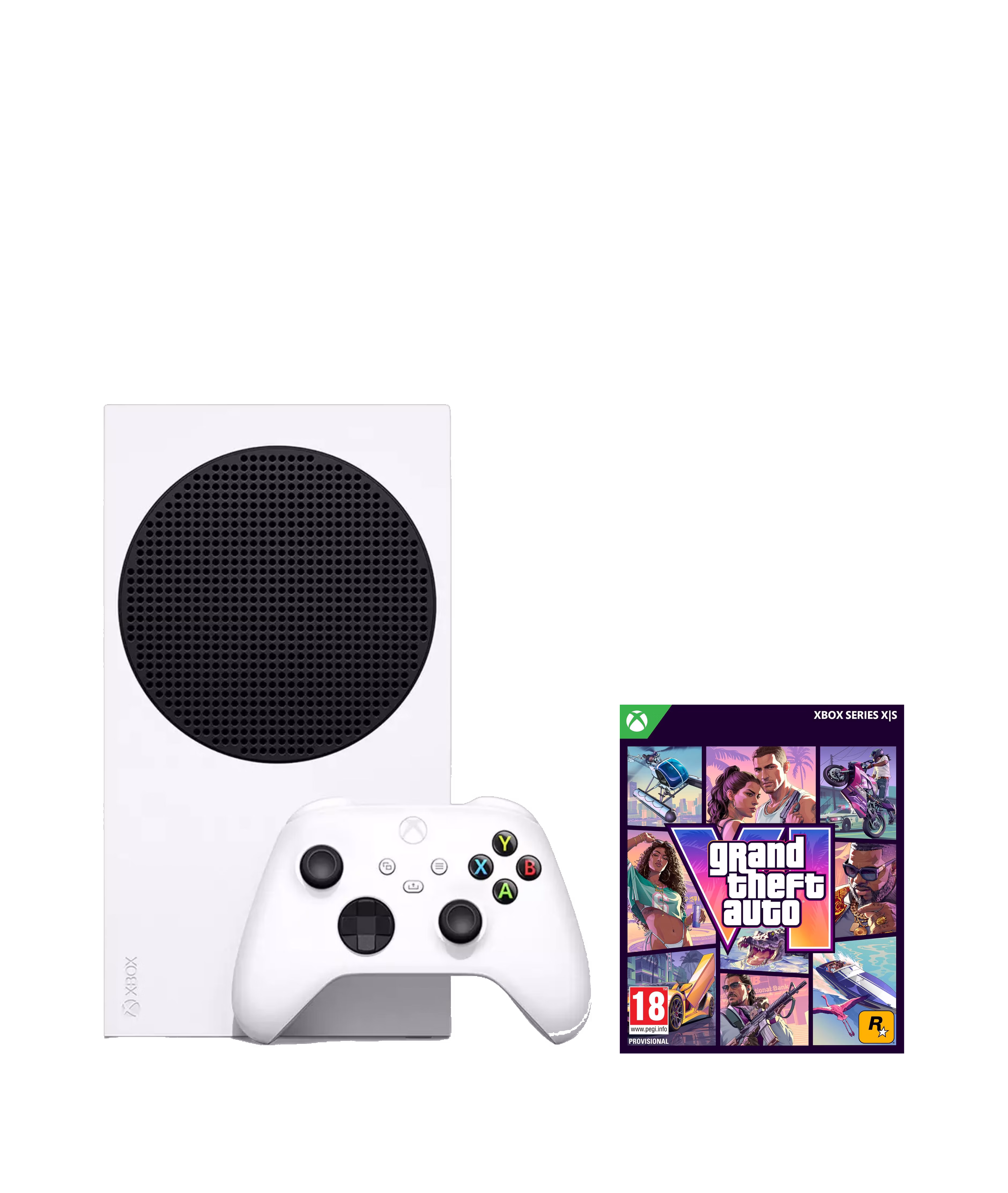 Microsoft Xbox Series S All-Digital with Grand Theft Auto VI 1TB Robot White