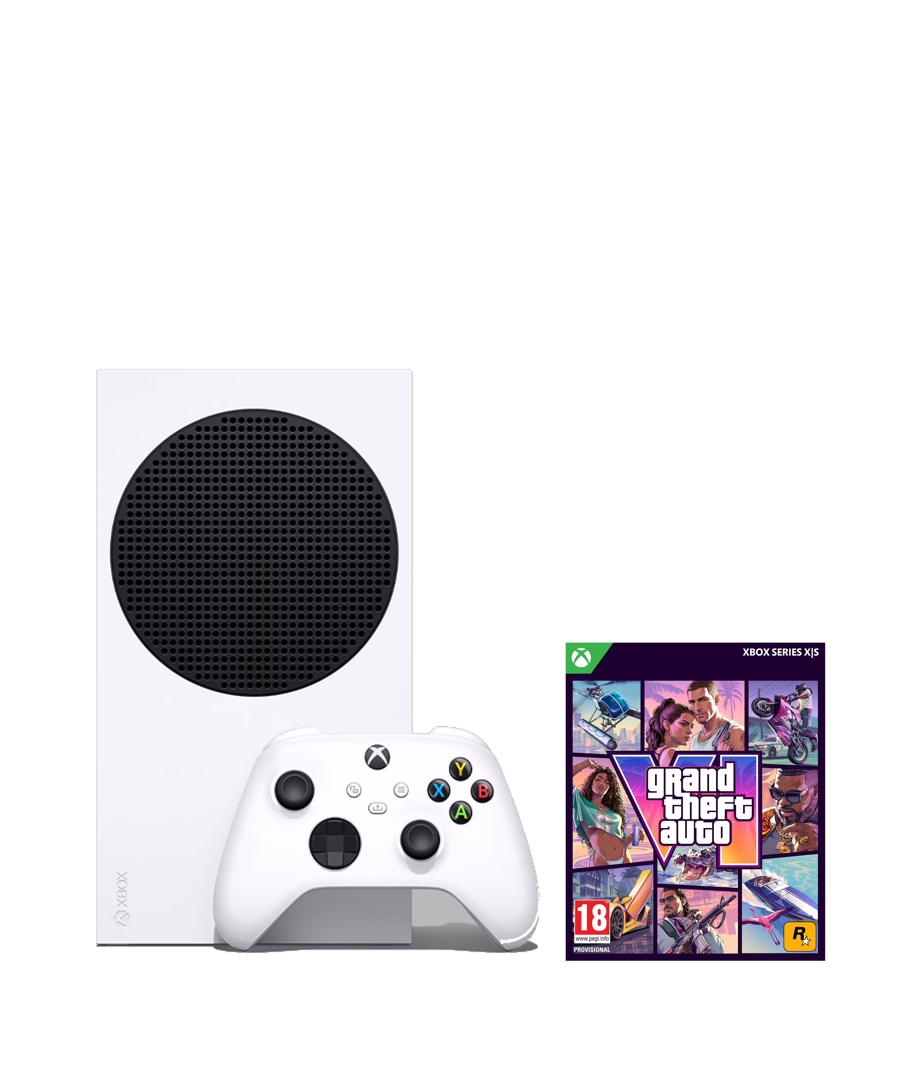 Microsoft Xbox Series S All-Digital with Grand Theft Auto VI 512GB Robot White