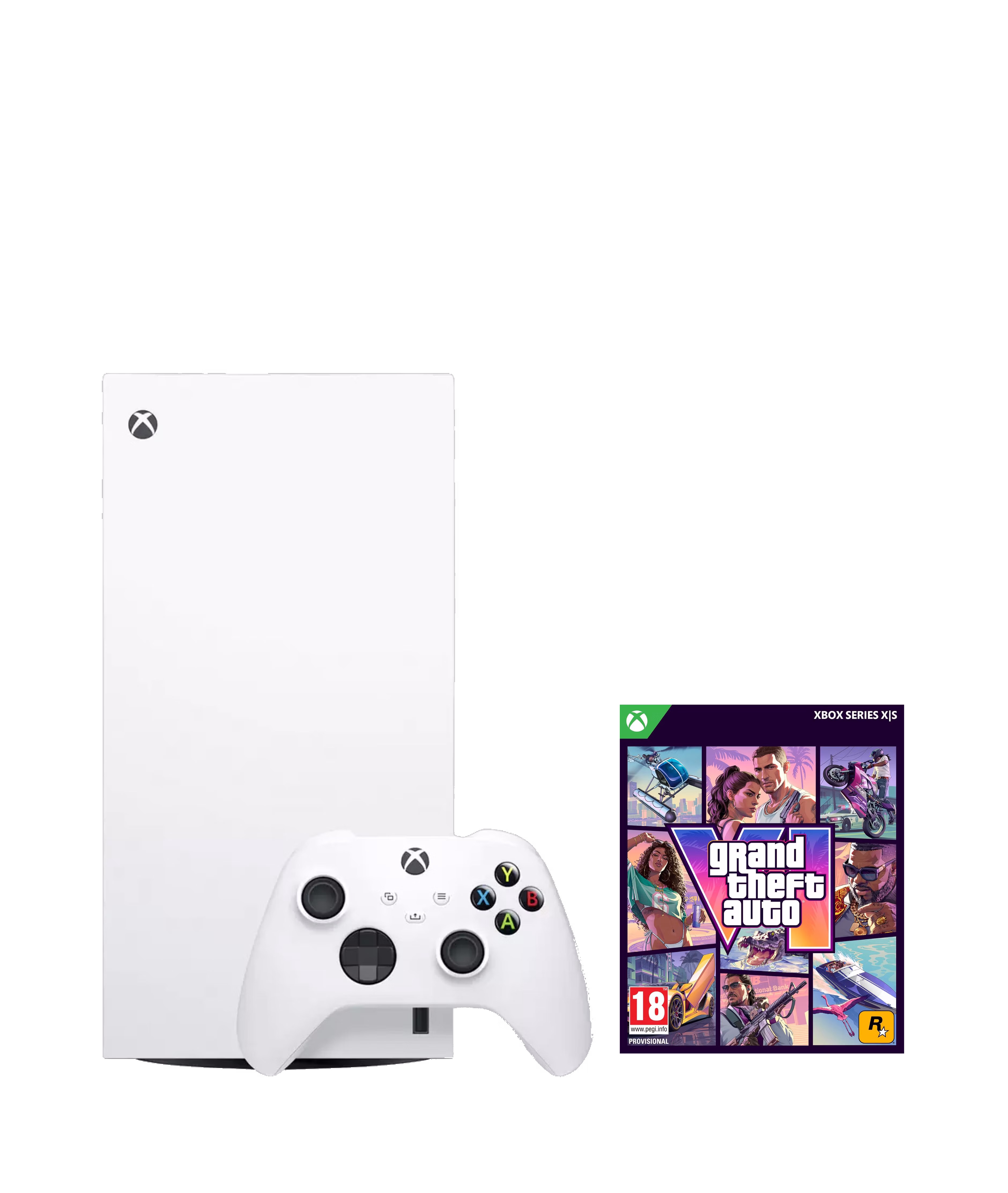 Microsoft Xbox Series X All-Digital with Grand Theft Auto VI 1TB Robot White