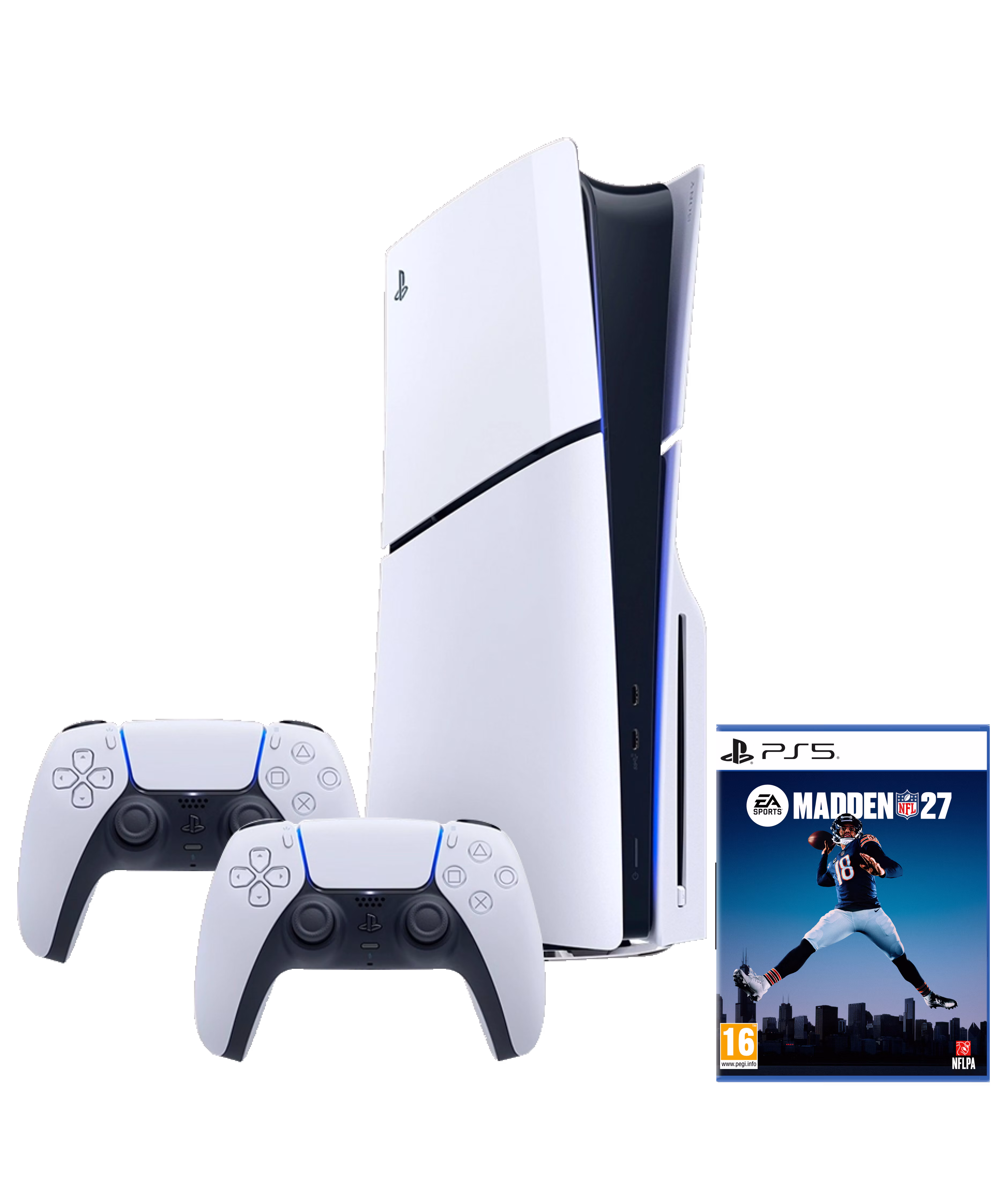 Sony PlayStation®5 Console 1TB - Two DualSense® Wireless Controllers Bundle with EA SPORTS™ Madden NFL 27