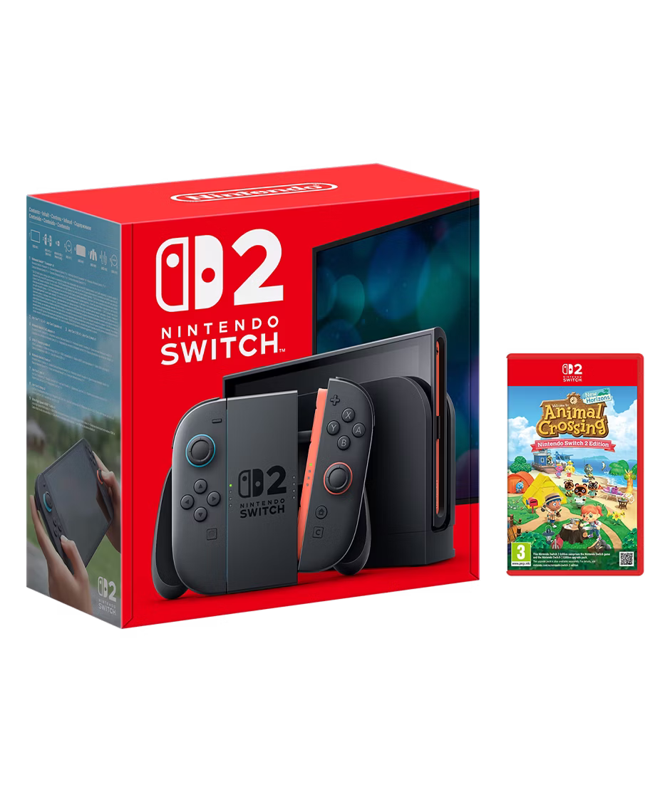Nintendo Switch 2 Black with Animal Crossing: New Horizons - Nintendo Switch 2 Edition