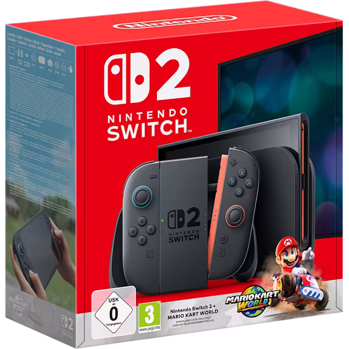 Nintendo Switch 2 + Mario Kart World Black