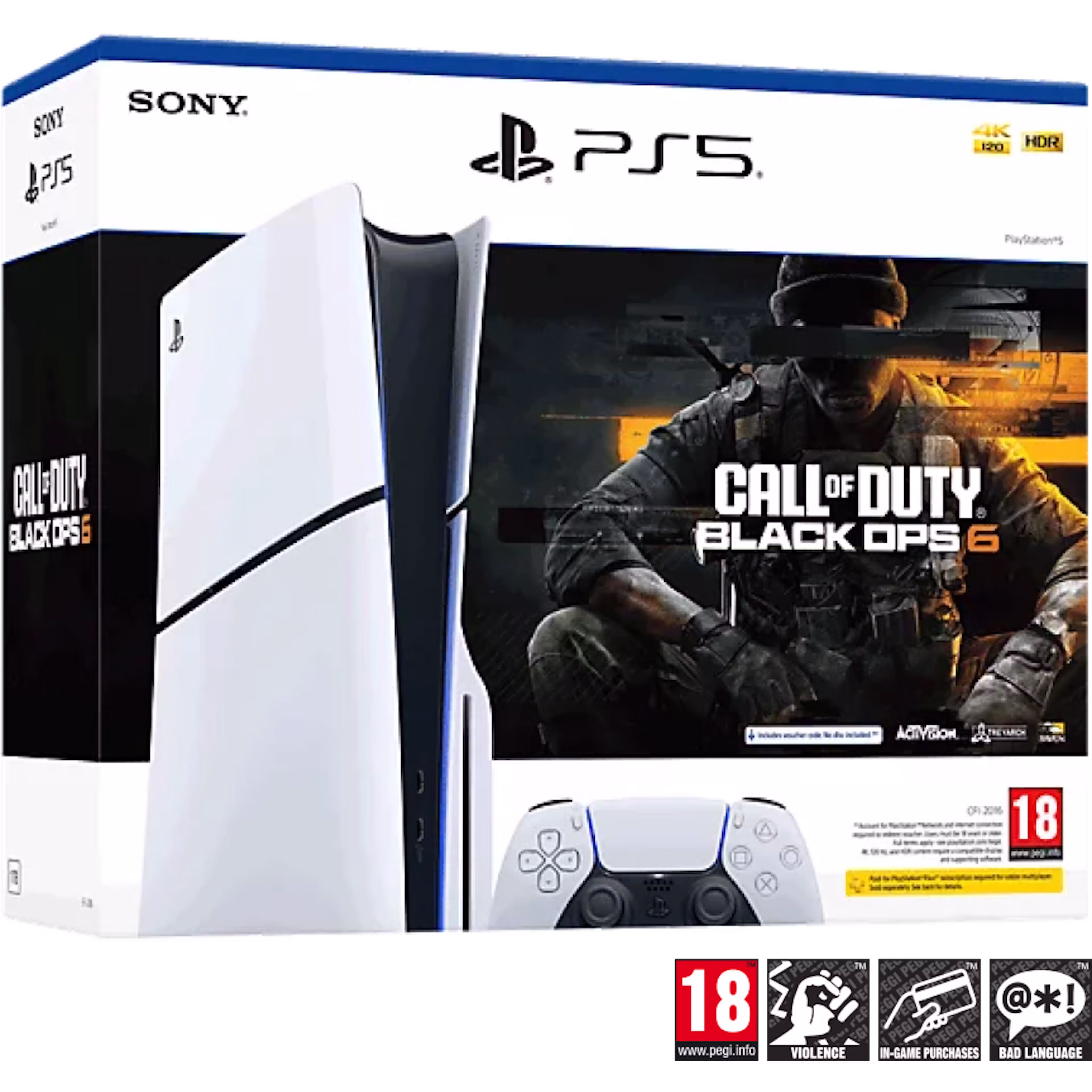 Sony PlayStation®5 Console - Call of Duty®: Black Ops 6 Bundle (model group - slim) White