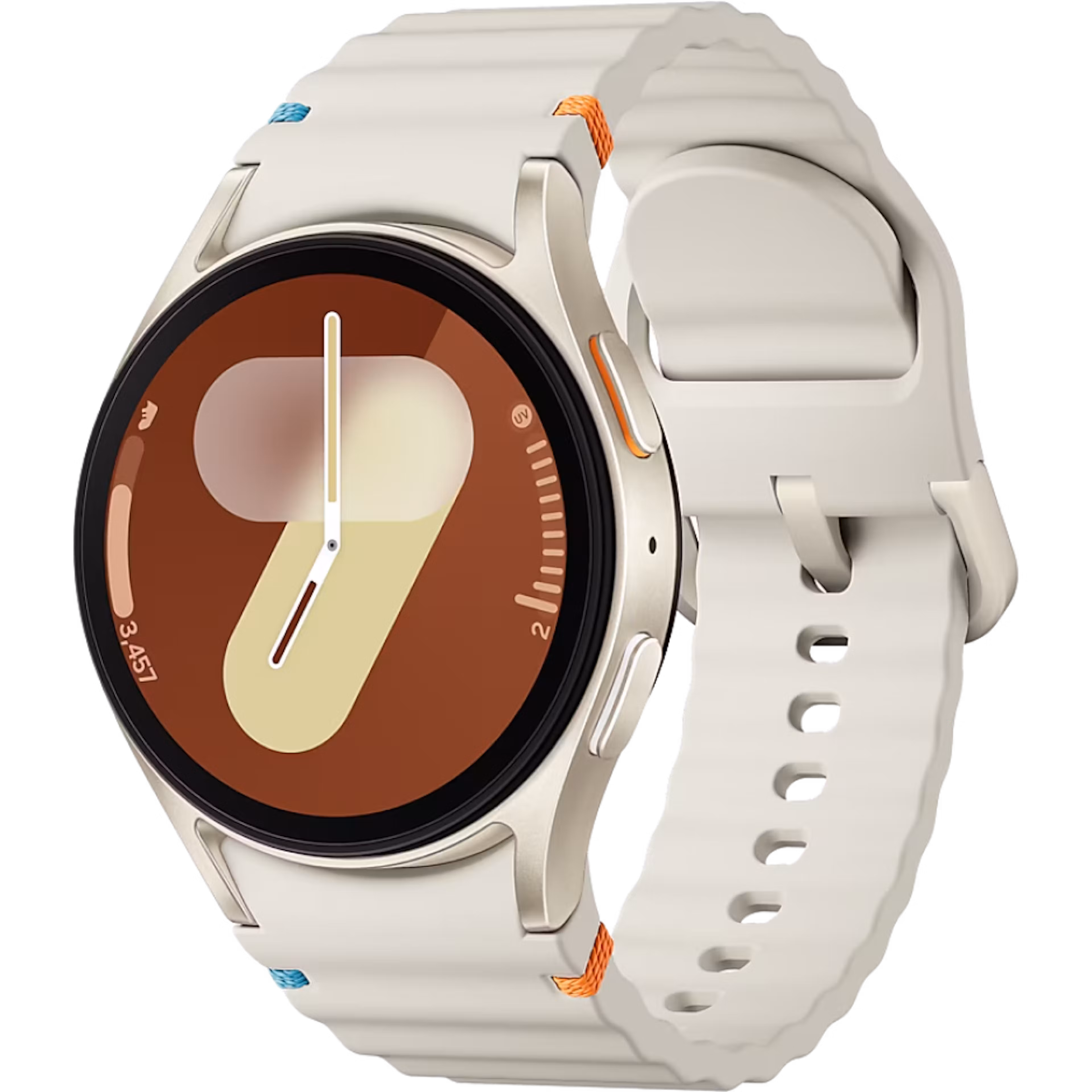 Samsung Galaxy Watch 7 Bluetooth + 4G 40mm Cream Case with Cream Sport Band S/M