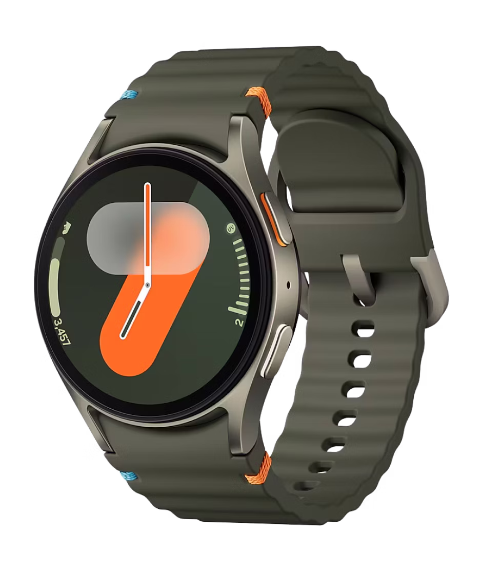 Samsung Galaxy Watch 7 Bluetooth + 4G 40mm Green Case with Green Sport Band S/M
