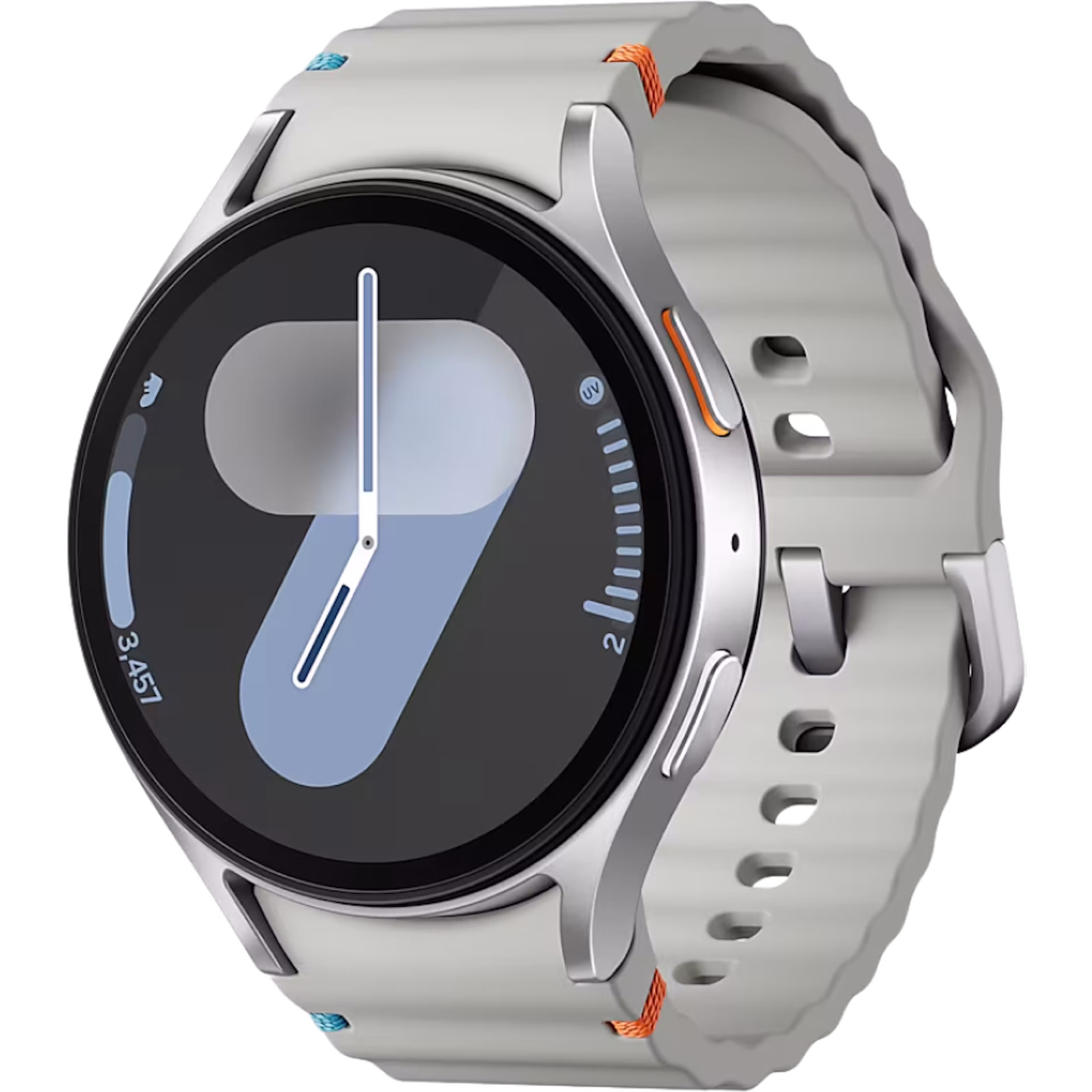 Samsung Galaxy Watch 7 Bluetooth 44mm Silver Case with Silver Sport Band S/M