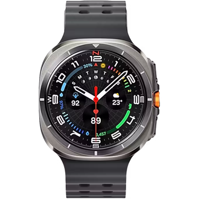 Samsung Galaxy Watch Ultra (2025) 4G LTE 47mm Titanium Blue Case with Blue Marine Band S/M/L