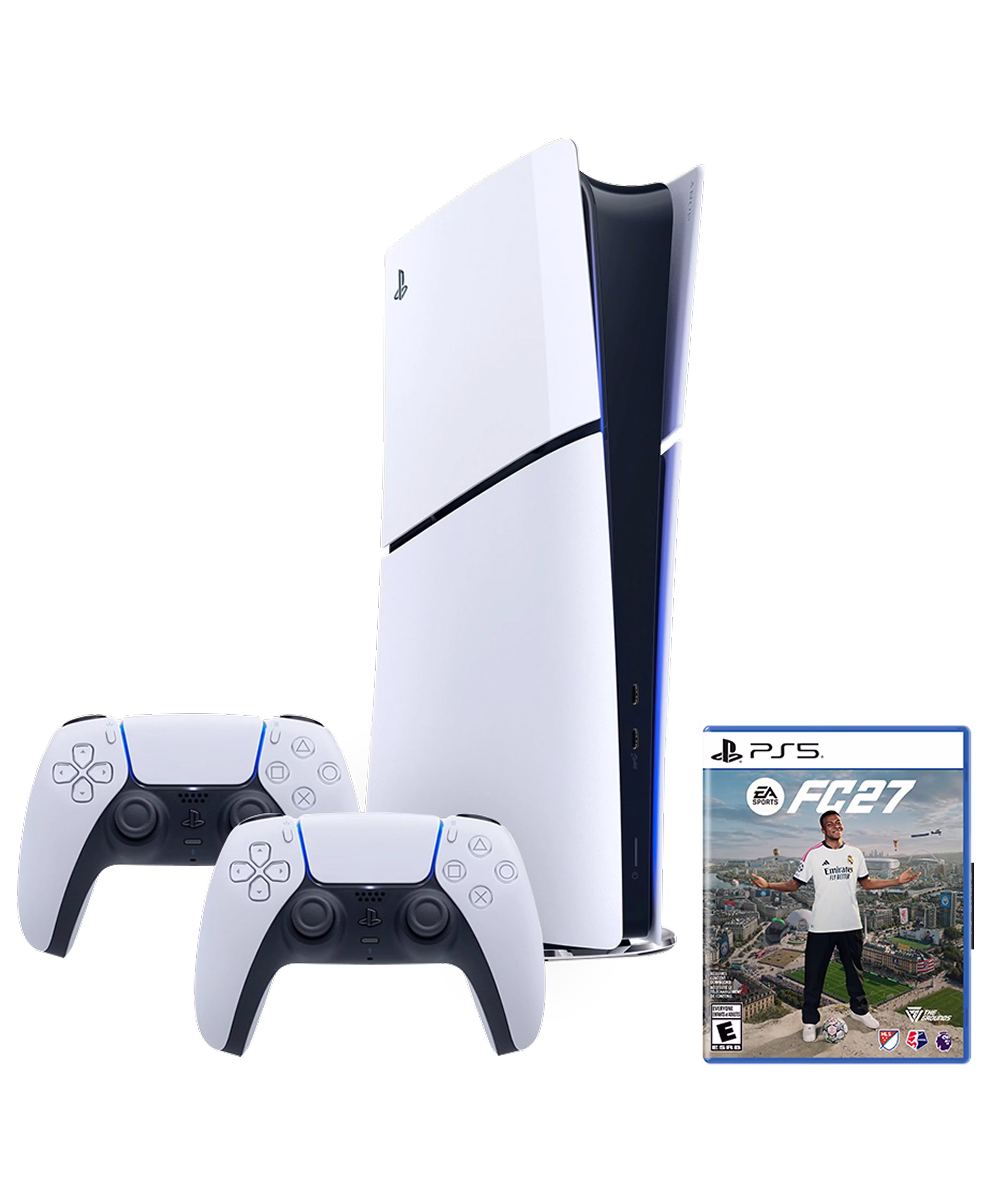 Sony PlayStation®5 Digital Edition Console 825GB - Two DualSense® Wireless Controllers Bundle with EA Sports FC 27