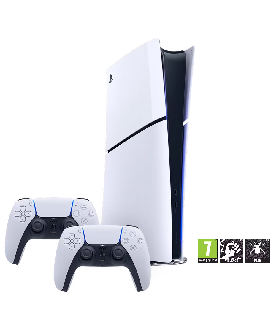 Sony PlayStation®5 Digital Edition Console 825GB - Two DualSense® Wireless Controllers Bundle