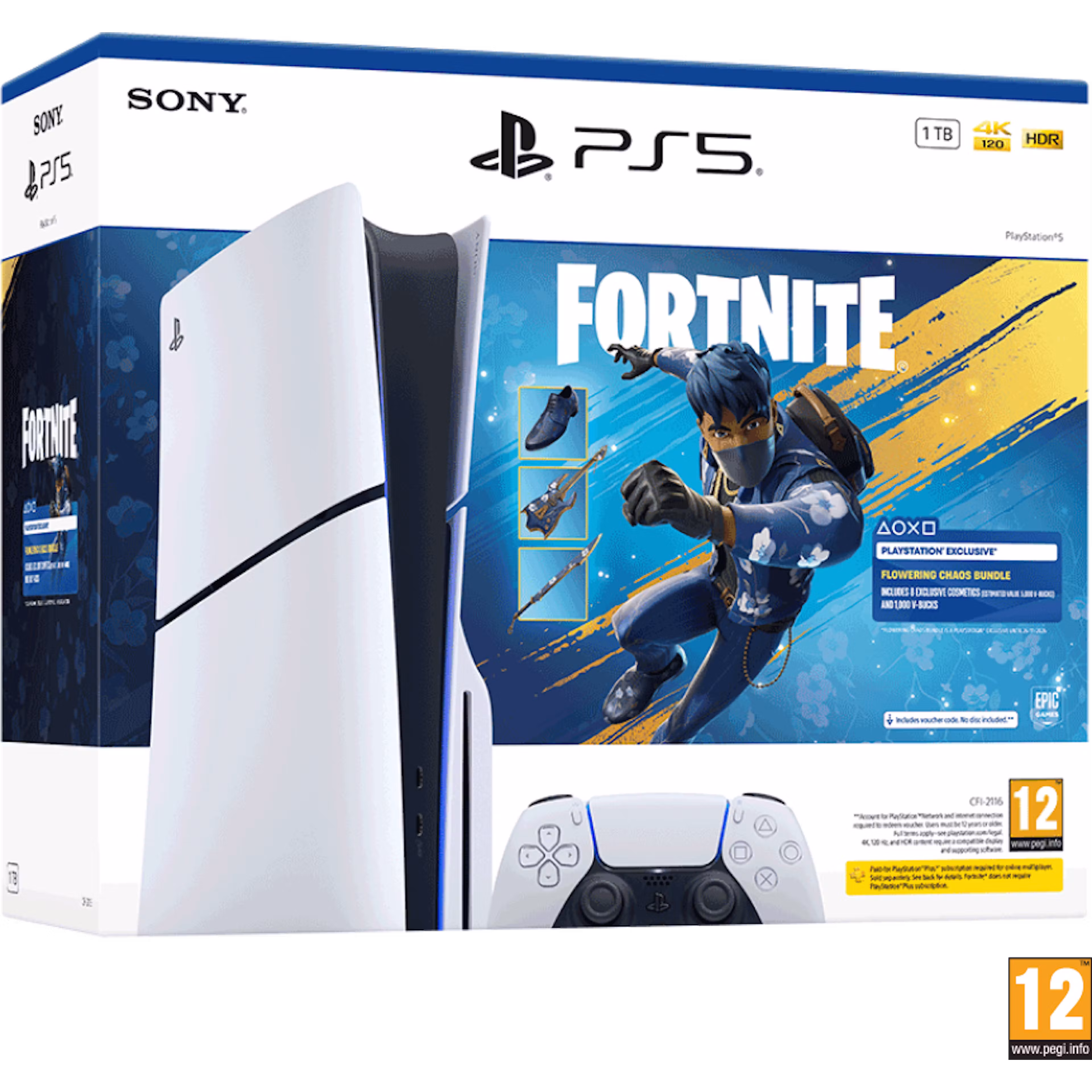 Sony PlayStation®5 Console - 1TB - Fortnite Flowering Chaos Bundle
