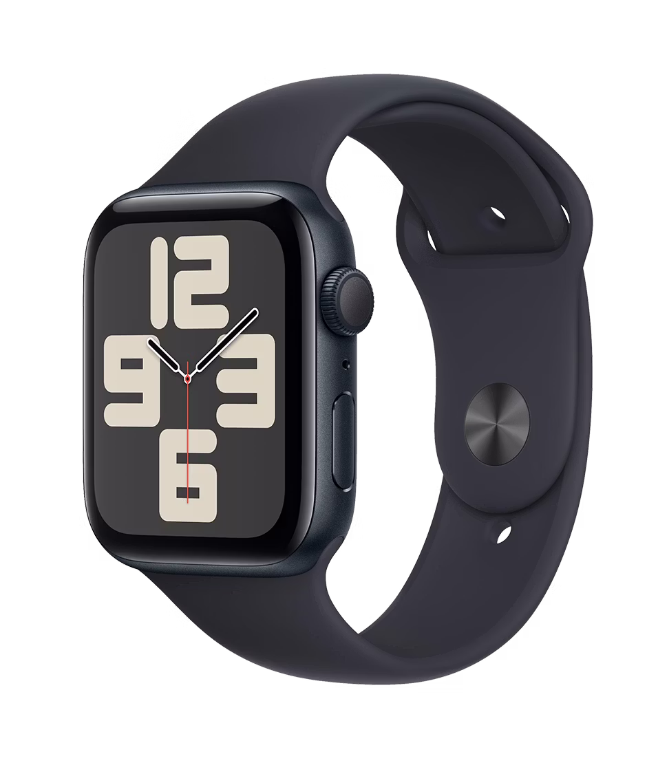 Apple Watch SE (2023) GPS 44mm Midnight Aluminium Case with Midnight M/L Sport Band