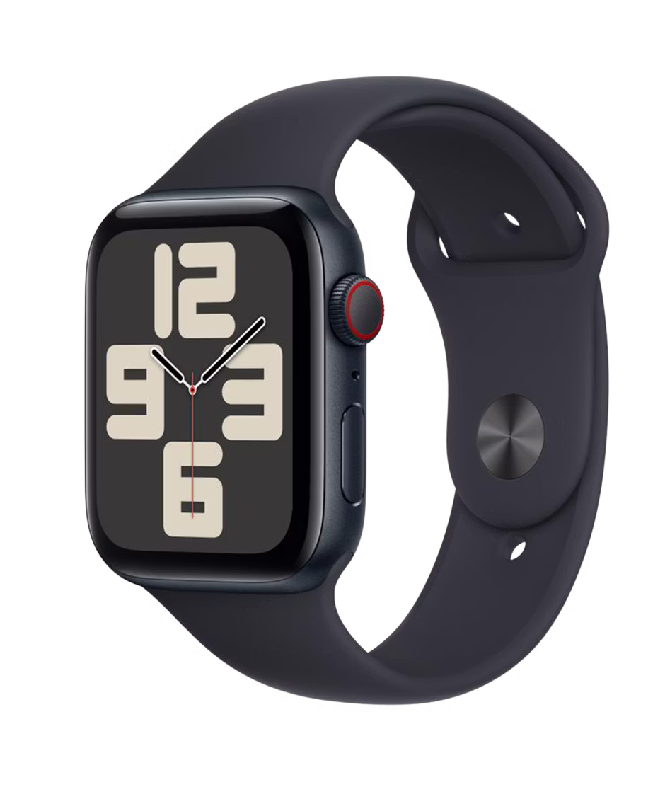 Apple Watch SE (2023) GPS + Cellular 44mm Midnight Aluminium Case with Midnight M/L Sport Band