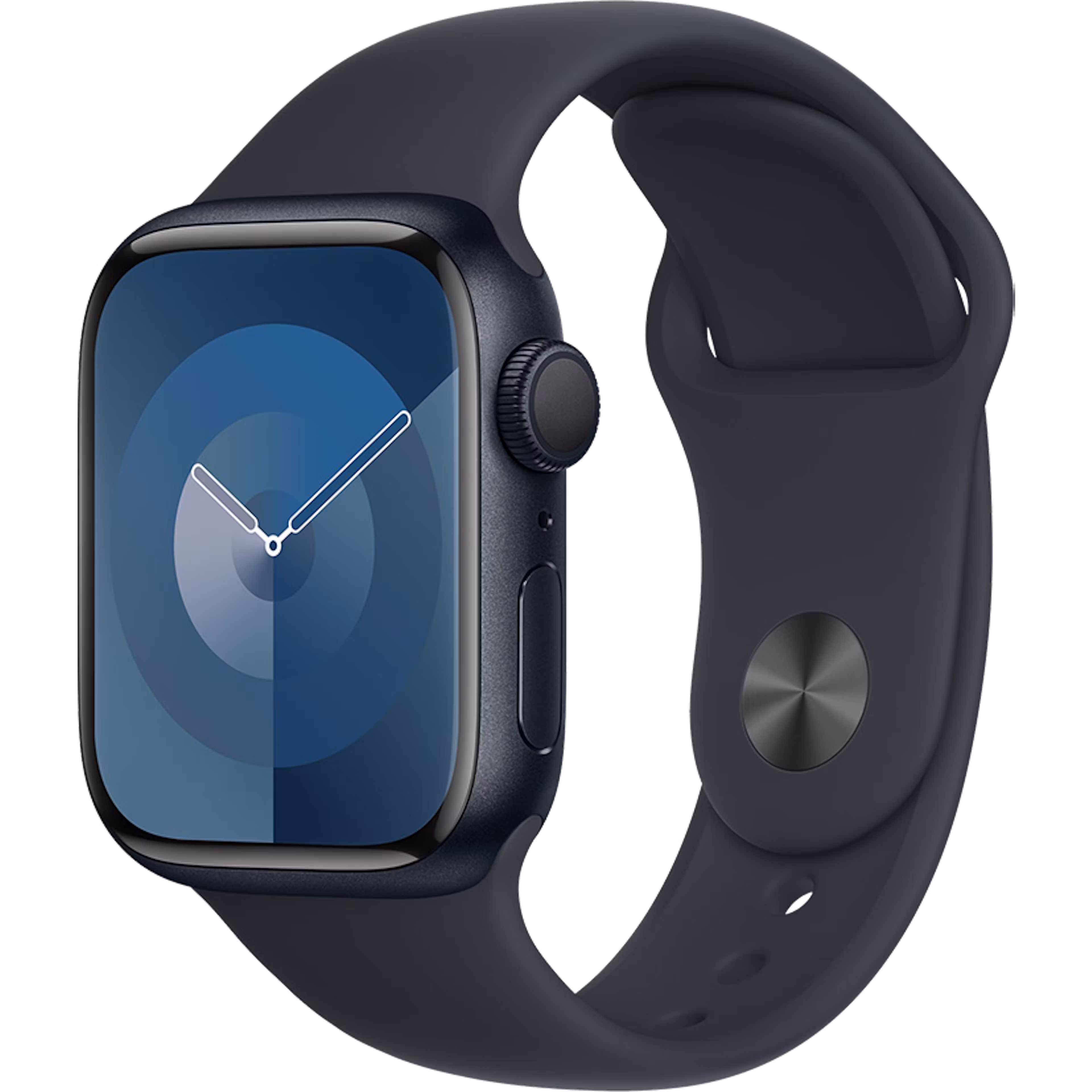 Apple Watch Series 9 GPS 41mm Midnight Aluminium Case with Midnight M/L Sport Band